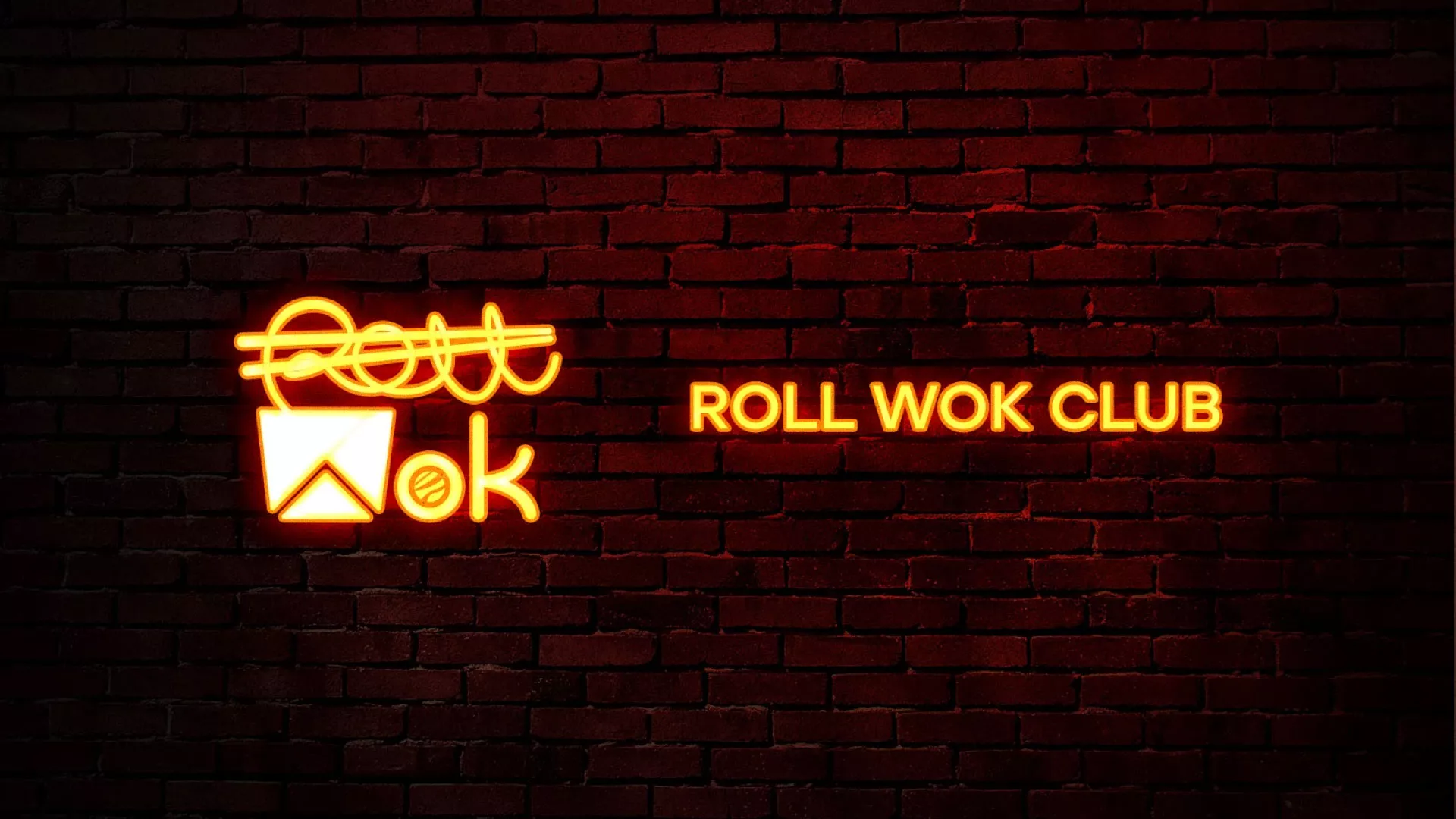 Разработка интерьерной вывески суши-бара «Roll Wok Club» в Карабаново